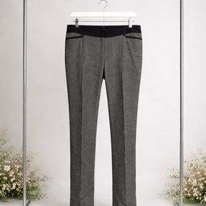 Gray and Black Trousers